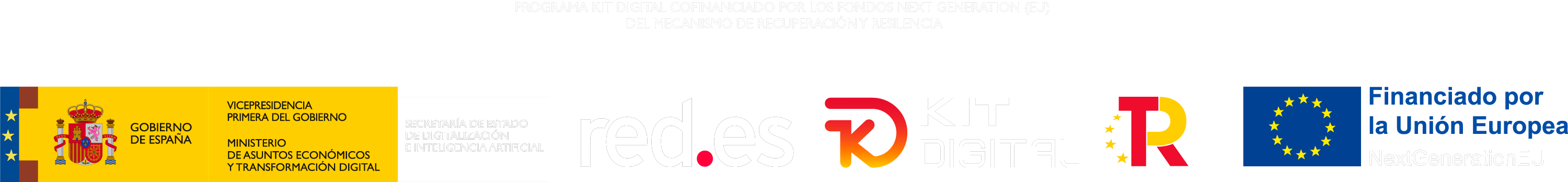 Kit Digital - Acelera Pyme - Plan de Recuperacion, Transformacion y Resiliencia - Financiado por la Union Europea NextGenerationEU - Gobierno de Espana